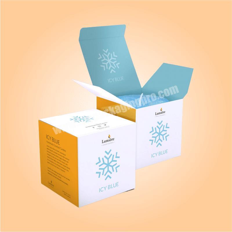 Osmo MOQ 100pcs Custom Logo Private Brand Foldable Color Cardboard Printing Candle Packaging Boxes