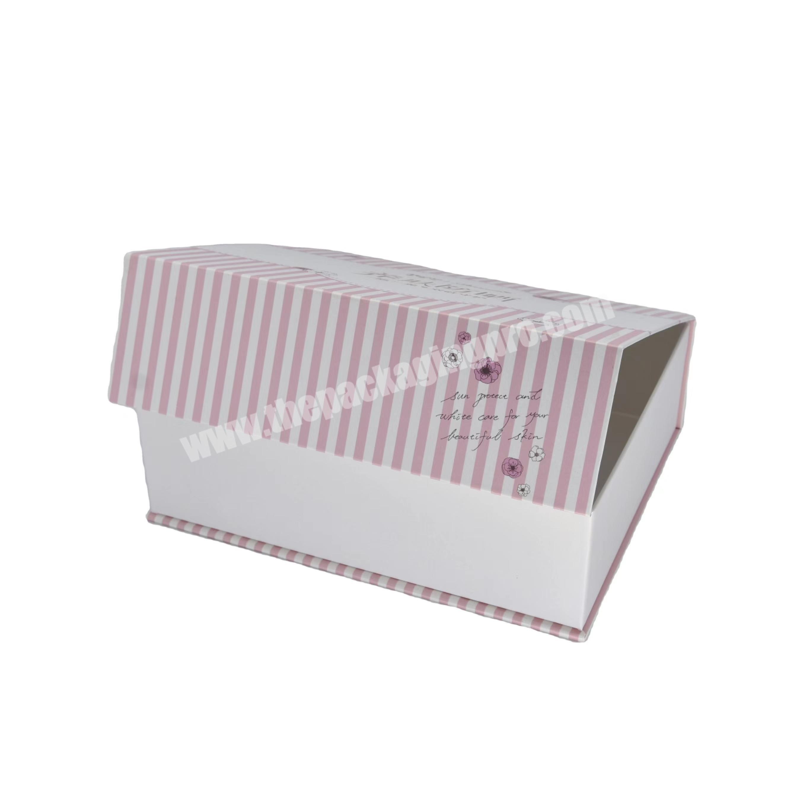 Paper Box Customized Foldable Gift Packaging Custom Magnetic Closure Paper Cosmetic Paper Folding Box