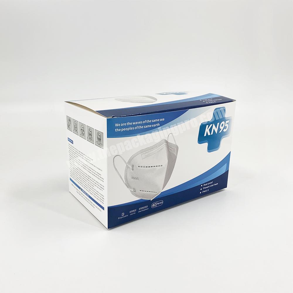 Paper packaging box in stock for Disposable mask