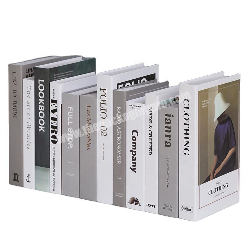 Pop Fashion Fake Book Box Furnishings Custom Cheap Book Shape Style Faux Book Decoration