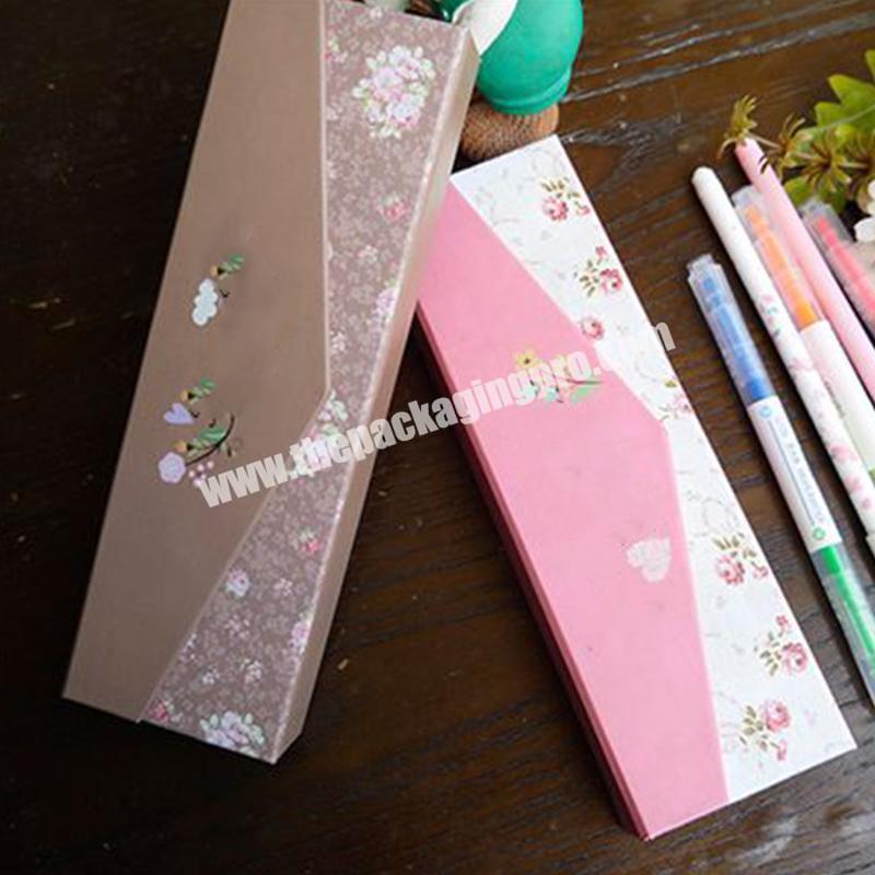 Professional  New Creative Pen Box Boxes With Magnetic Small Craft Gift Packaging Box
