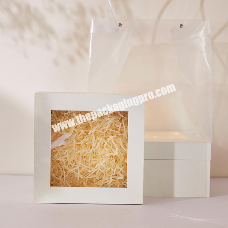 New products pink gift box wedding gift box transparent gift box