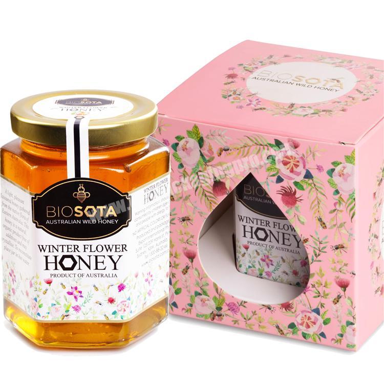 Real Factory Price Custom Honey Paper Box With Clear Window