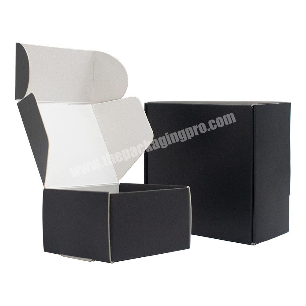 Recyclable black kraft custom eco friendly packaging biodegradable paper box