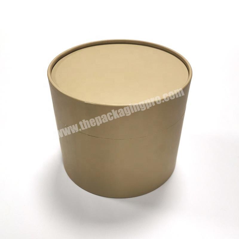 Recyclable material Custom Design Box Package cylinder Rigid paper tubes Kraft tea Paper Tube packing