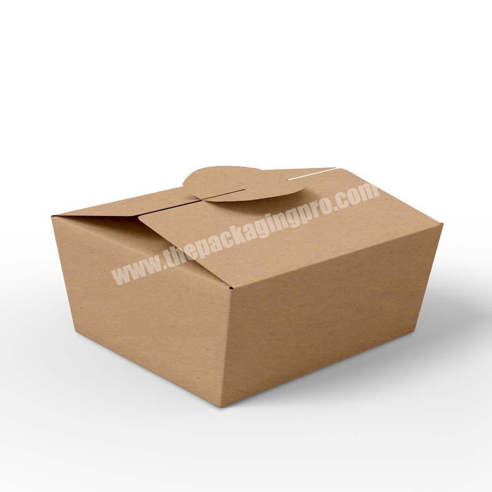 Recycled printed custom logo burger box cupcake boxes Paquete de papel