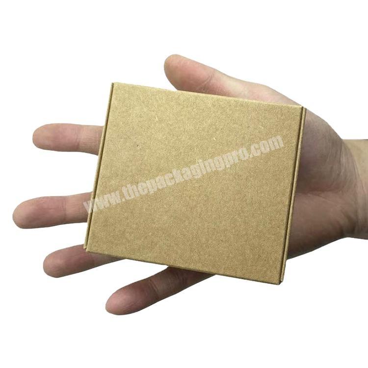 Small kraft paper box corrugated cardboard ecommerce shipping mailer brown small paper box