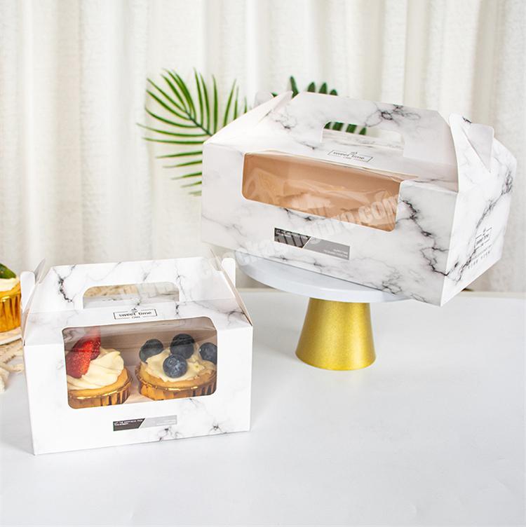 Superior Cake Packing Bread Paper Box With Clear Window