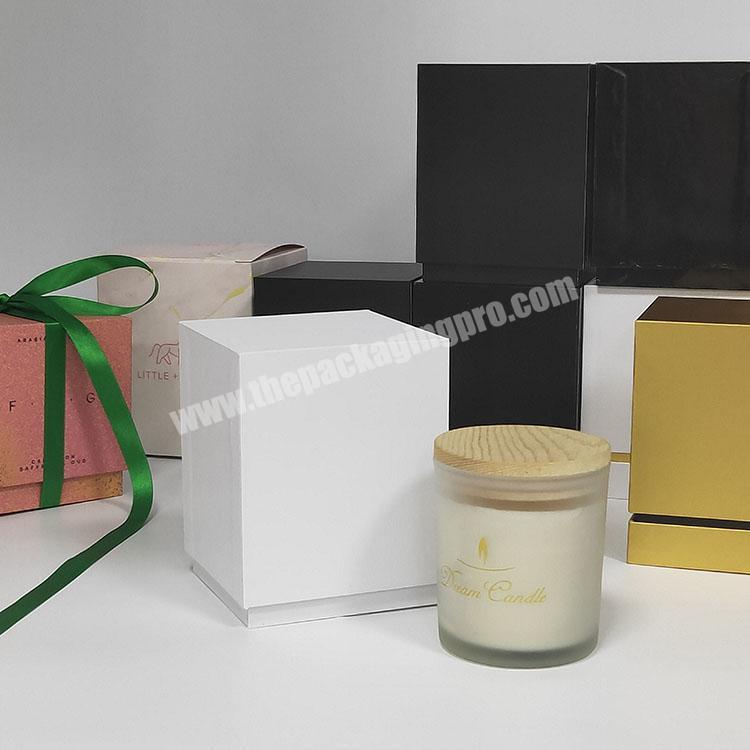 White Blank Good Price Luxury Rigid Candle Box Packaging