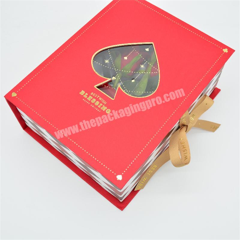 Wholesale Cardboard Paper Shoes Gift Boxes Red Luxury Packaging Shoe Box With Window