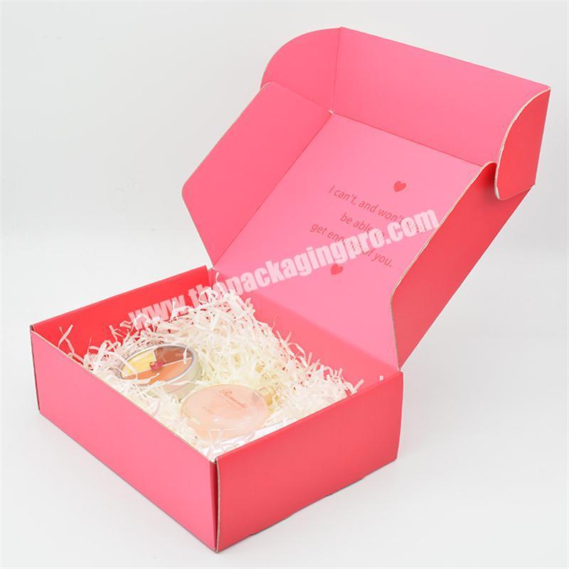 Wholesale Custom Cosmetic Cardboard Mailing Boxes Luxury Wig Shipping Boxes Corrugated Packaging Paper Box For Mailing