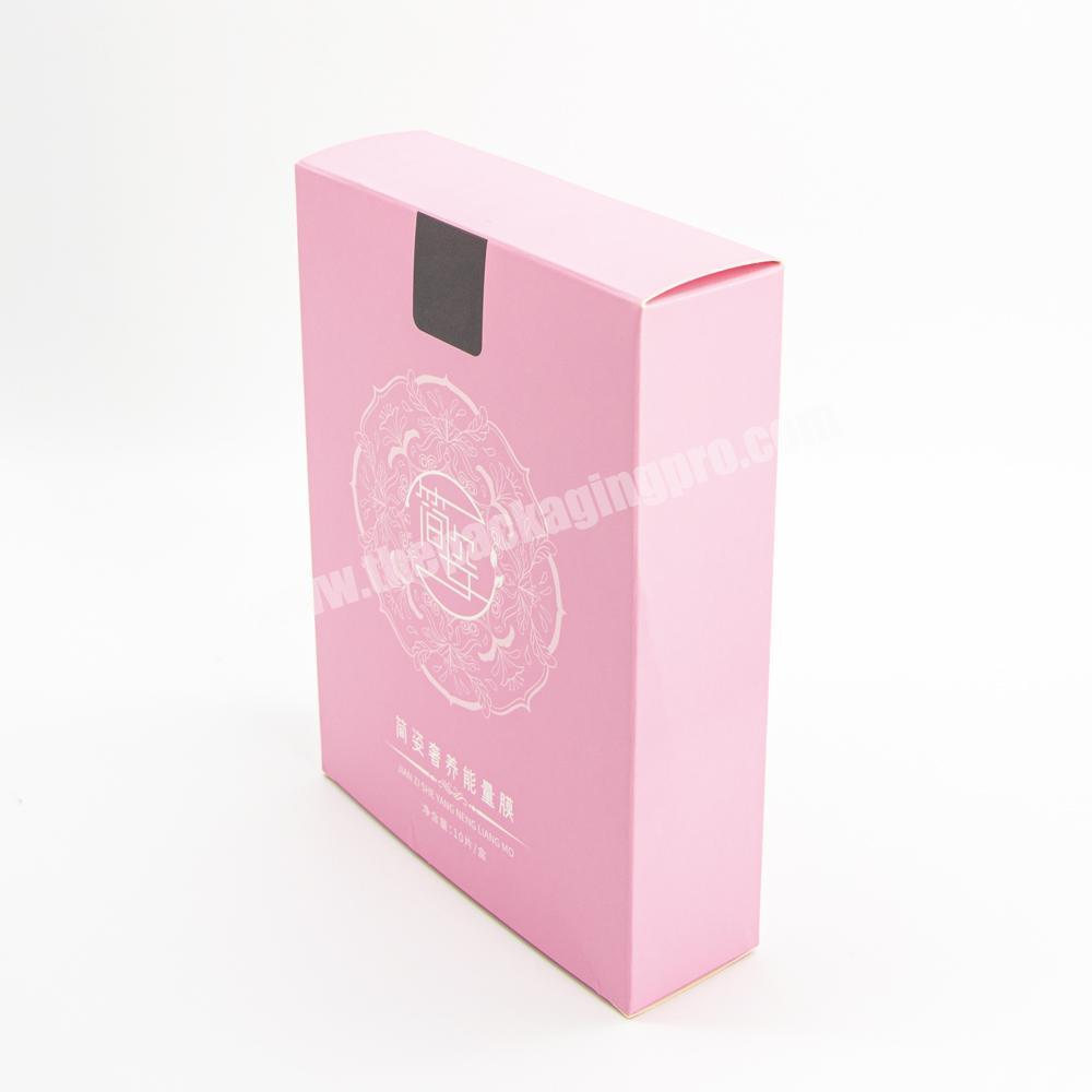 Wholesale Custom Logo Printed Recycled Folding Gift Boxes Cosmetic Mask Packaging Paper Box