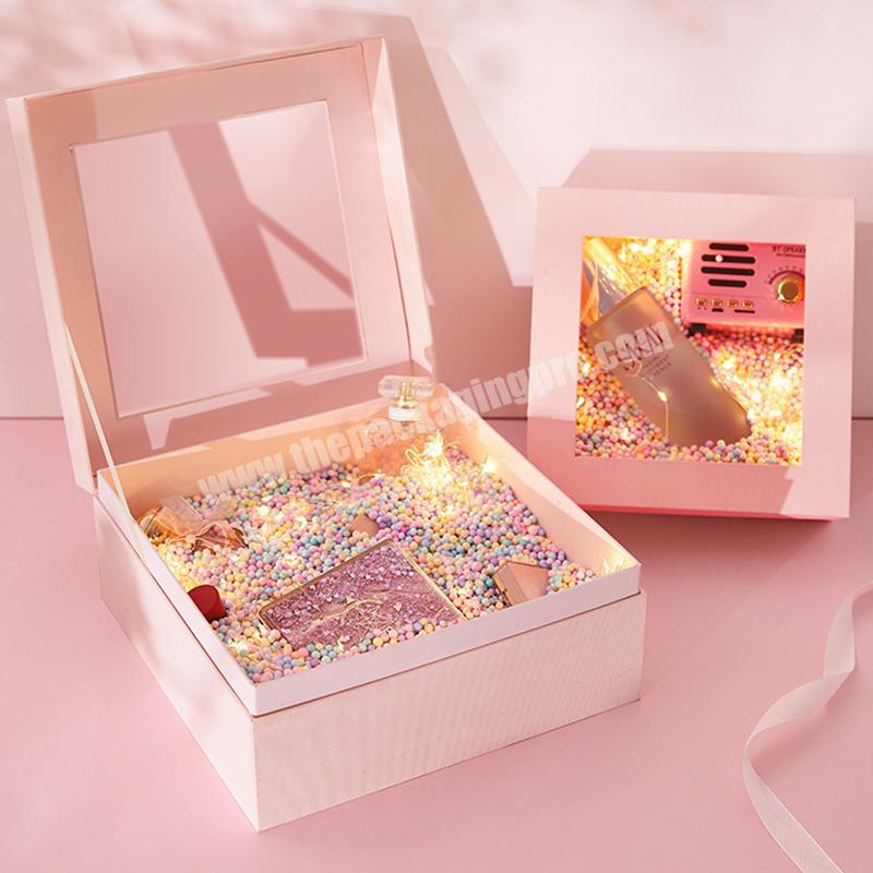 hot sale Serene Garden gift box  three-dimensional box packaging for surprise and colourful clamshell box