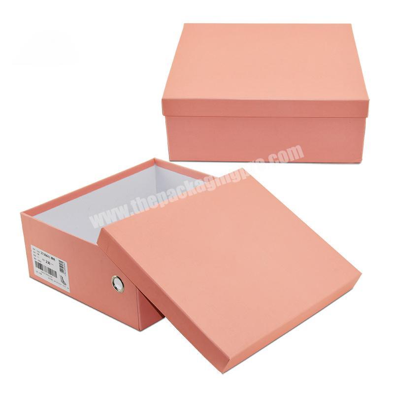 Wholesale Custom Print Luxury Empty Lid And Base Hard Paper Cardboard Shoe Box With Logo For Snow Boots