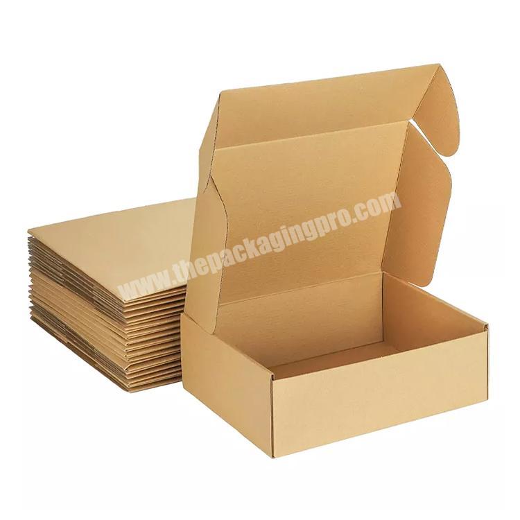 Wholesale custom corrugated cardboard shipping packaging box super flat mailing box