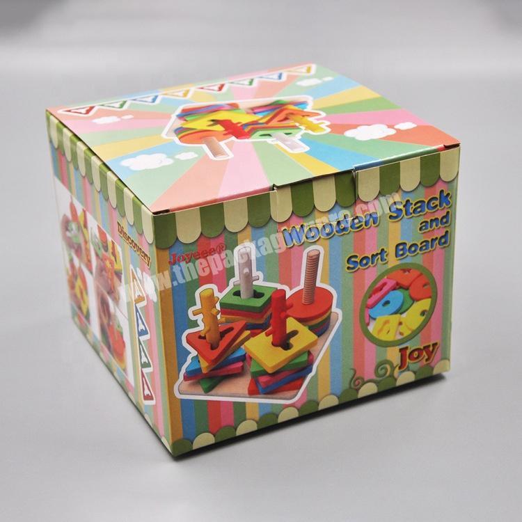 colorful printed logo box packaging and shipping carton