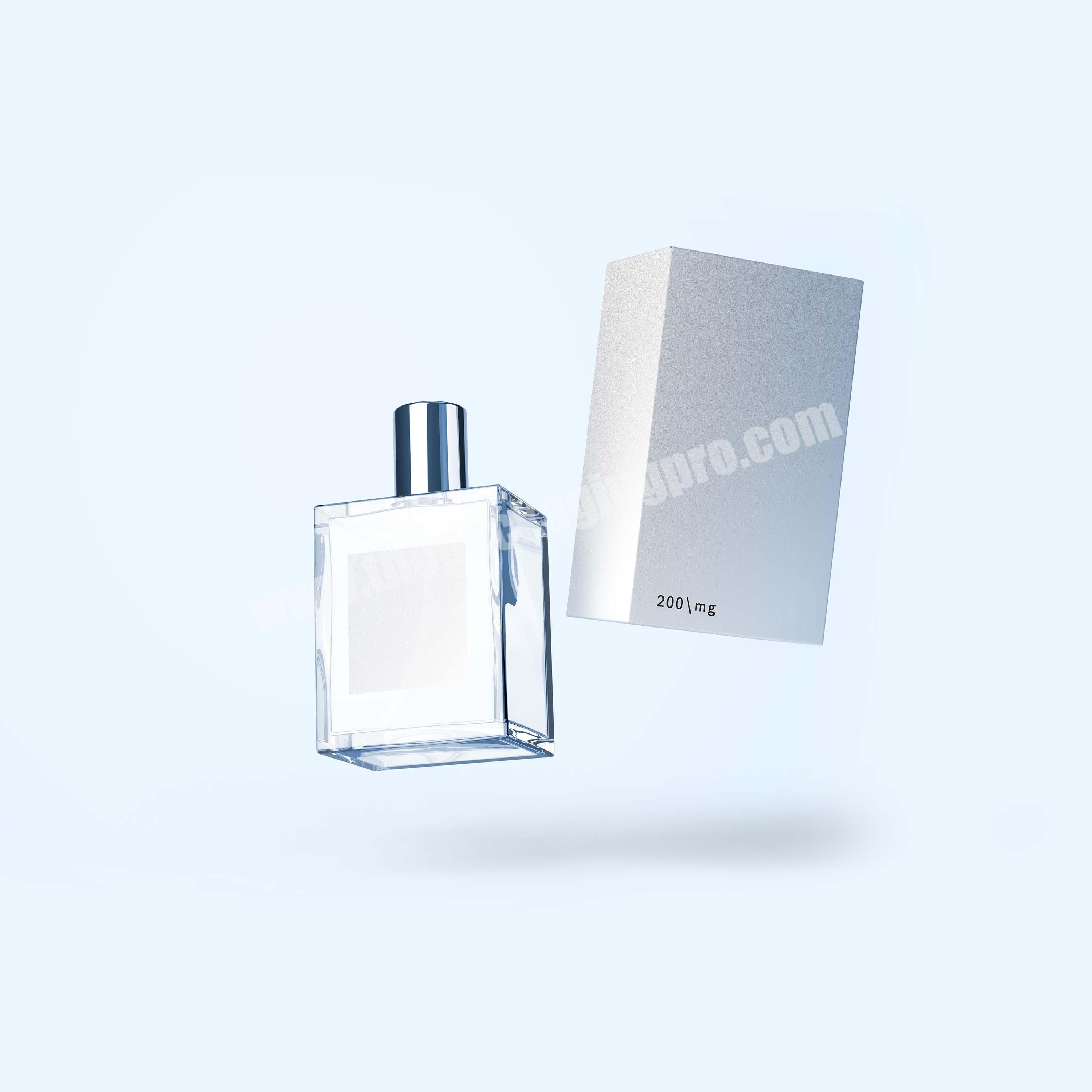 luxury printing mini tube bottle cosmetic box for 60ml 100ml perfume bottle packaging box