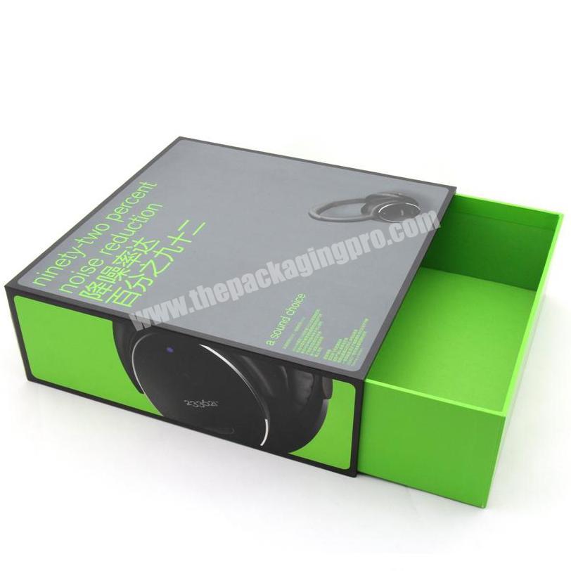 wholesale custom logo printed earphone packaging box