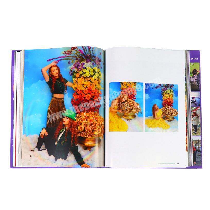 China premium supplier full color free design hardcover photo book printing services