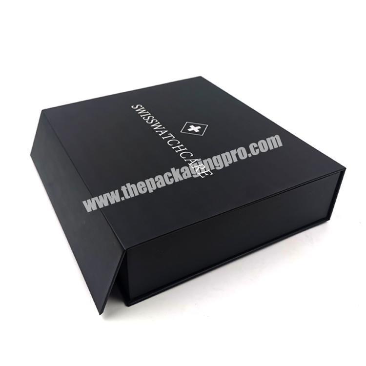 Custom Printed black Hardbox Magnetbox Magnet Box Packaging Luxury Foldable  Magnetic Gift Box With Lid