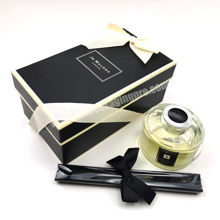 Custom design Black lipstick carton perfume bottle packaging bag face cream gift box packaging boxes