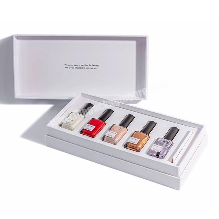 Custom logo nail polish box empty Luxury Personalised nail polish boxes packaging