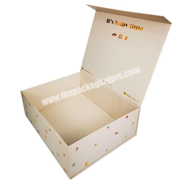 Customized Logo Luxury Cute Collapsible Foldable Rigid Clothes Paper Packaging Magnetic Gift Boxes