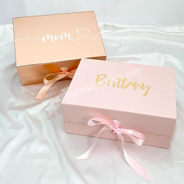 EMPTY PINK Bridesmaid Box Gifts Personalized Pink Bridesmaid Box Pink Gift Box