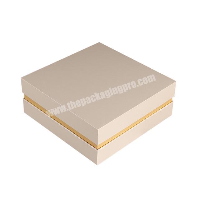 Factory direct sale gold foil paper box jewelry clothes cosmetics gift set packaging box custom lid and base cardboard box