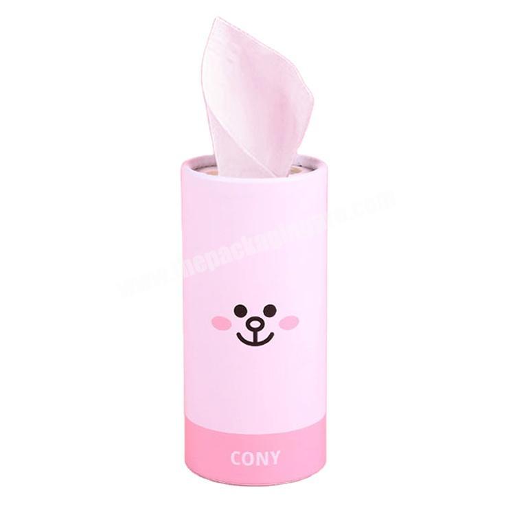 Guangzhou high quality paper tube round shape car tissue holder box CMYK printing degradable paper tube for packaging