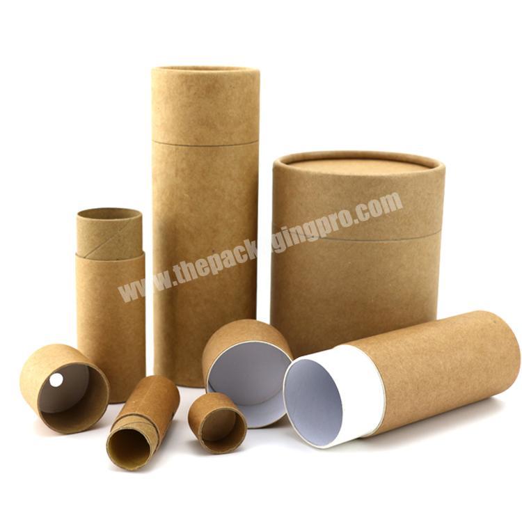 Hot Sale recyclable Eco friendly paper cylinder packaging box for teaherbscoffee Deodorant packaging tube