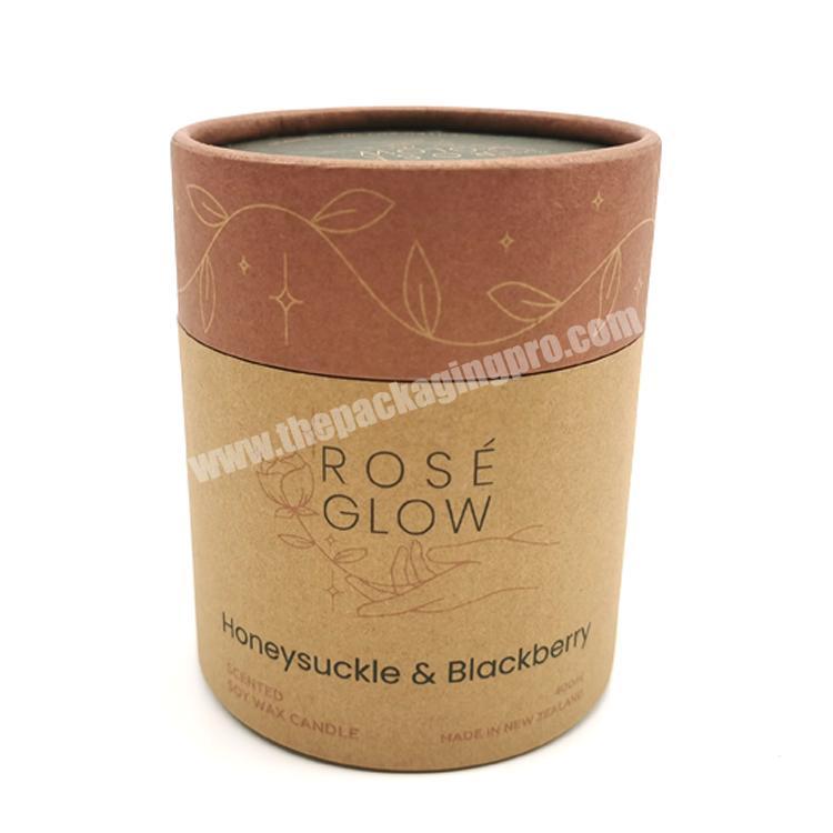Hot sale biodegradable Recycled round paper box custom logo print kraft paper tube for packaging
