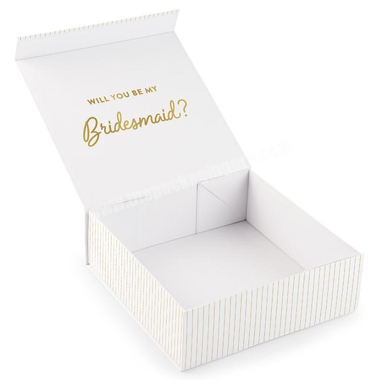 Wholesale high quality custom gift packaging boxes reasonable price luxury gift box large folding gift box