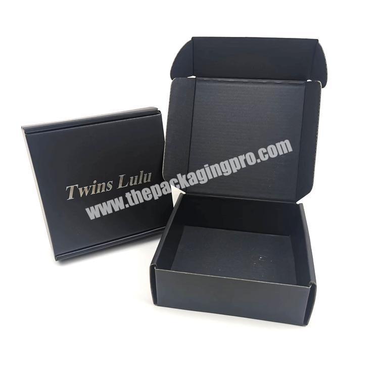 luxury cosmetic black plant shipping box with logo