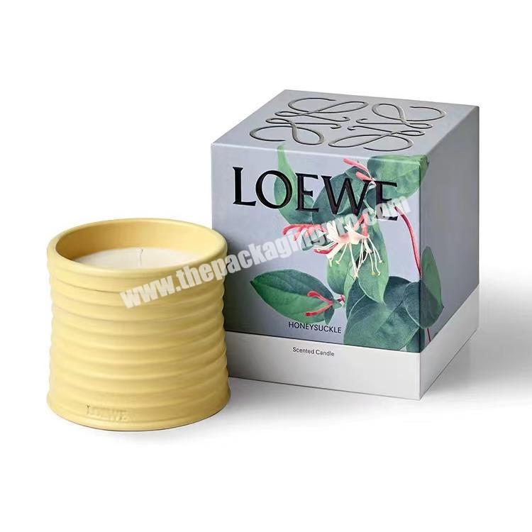 luxury square Paper boxes tube packaging gift boxes custom logo luxury candle box