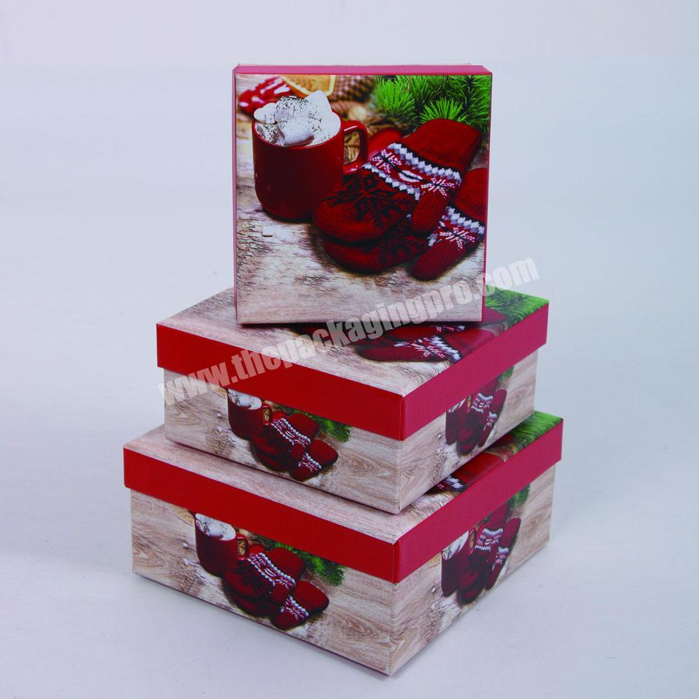2274 Shihao Factory Price Square Merry Christmas Gift Box