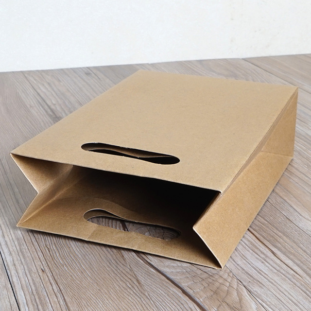 29.8*19.7*8.5cm Kraft Paper Bag With Window Biscuits Paper Bags Food Bags With Handle 100pcs/lot Free shipping