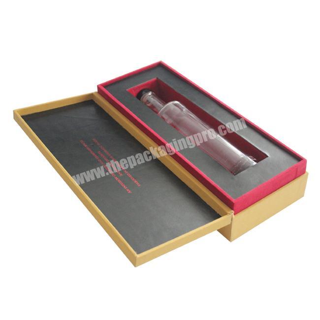 2mmThick Rigid Paper Wine Box, Wholesale Book Shape Cardboard Gift Packaging Box With Lid