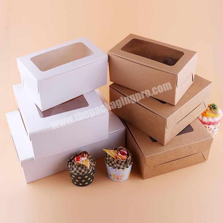 2pc pk cupcake boxes come with insert boxes cupcake kraft cupcake boxes in bulk