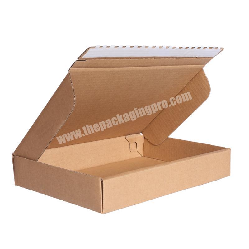 3 layer corrugated Custom packaging boxes zipper open shipping carton box