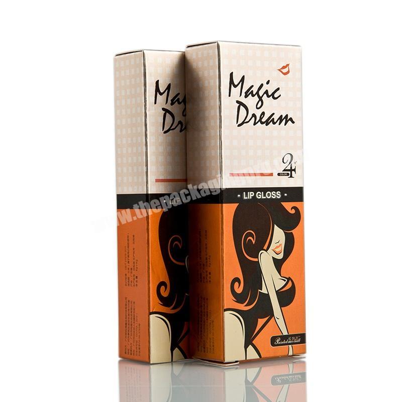 300gsm Cardboard Paper Folding Cosmetic Packaging Makeup Lip Gloss Box