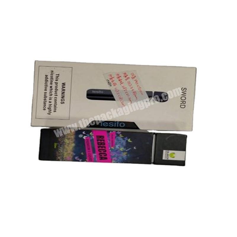 300gsm paper card material CMYK 4 color printing custom cigarette box with good quality