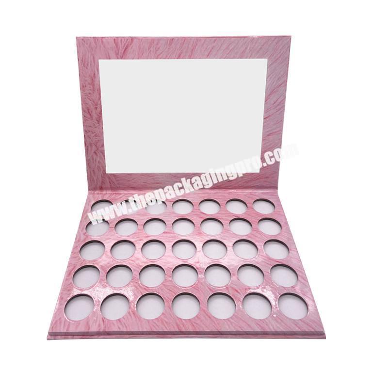 35 colors eye shadow palette box mirror makeup tools