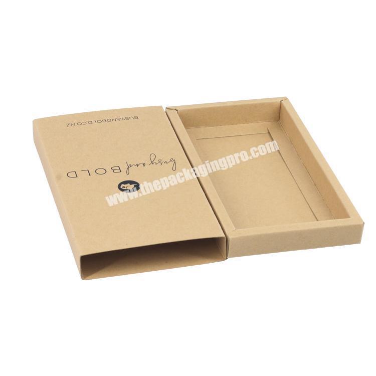 350g kraft drawer box packaging mobile phone case packing custom paper drawer box