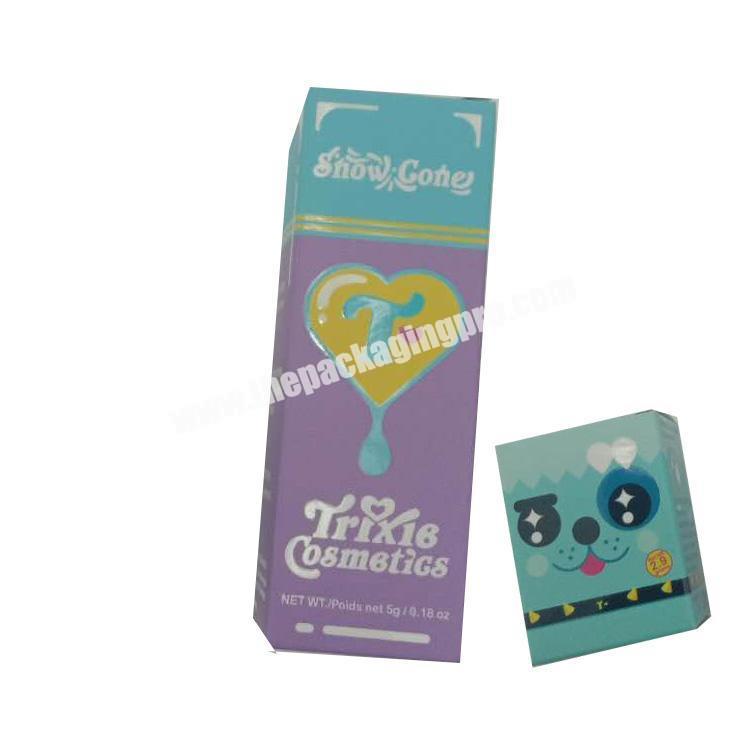 350gsm face glitter packaging box with uv varnish treatment