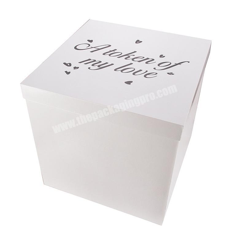 35X35 Big Unique Shape Paper Standard White Luxury Mariage Christmas Ball Gift Box Boxes For Women