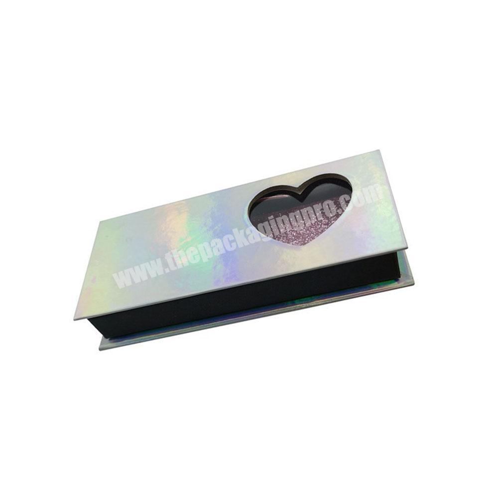 3d Mink Fur Eyelash Private Label Round False Eyelashes Gift Box Packaging Custom Eyelash Packaging With Window