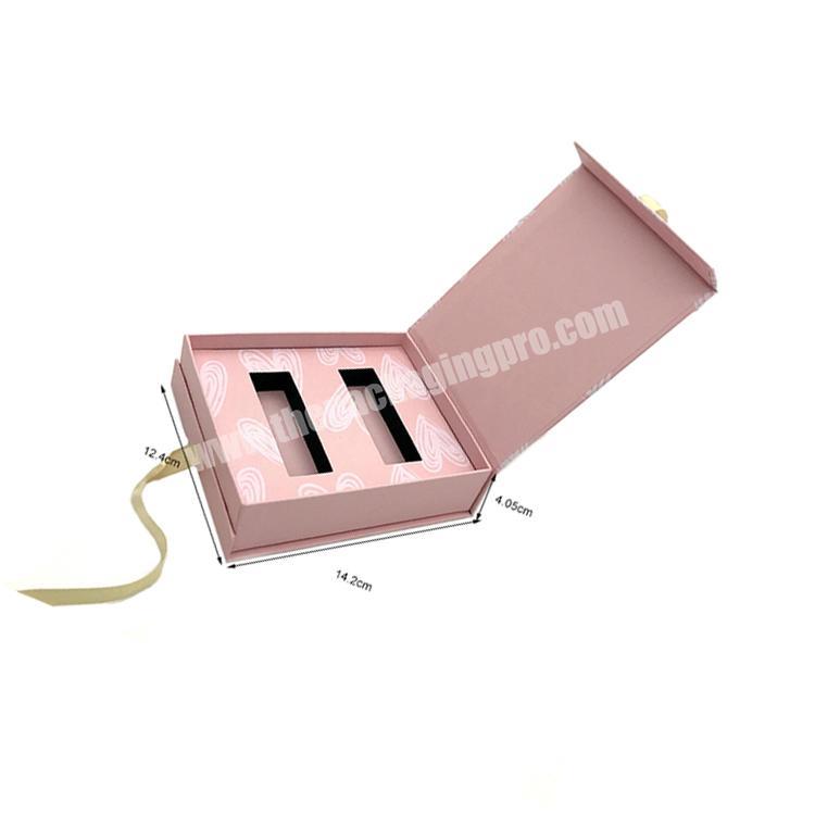 3D mink luxury Hight quality eyelashes box packing custom private label with transparent window
