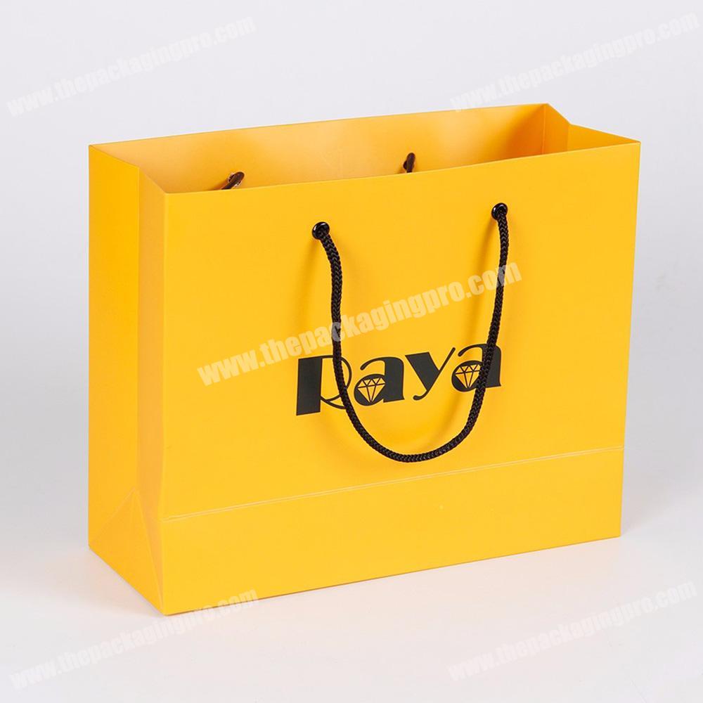 4C printing shopping gift paper bags luxury jewelry bag packaging