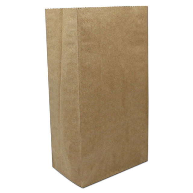 50Pcs 10 Color 18*9*6cm Blank Kraft Paper Gift Bag Open Top Food Candy Bread Packaging Packing Wedding Party Shopping Bag
